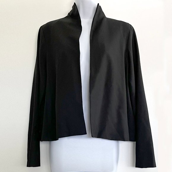 Eileen Fisher Jackets & Blazers - Eileen Fisher Stand Collar Swing Open Jacket